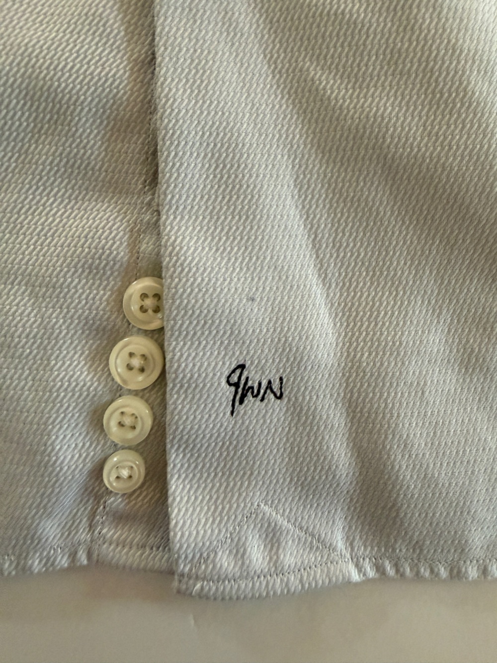 John W. Nordstrom Men’s Dress Shirt – Size 16½-35 – Light Blue Textured - Picture 11 of 13